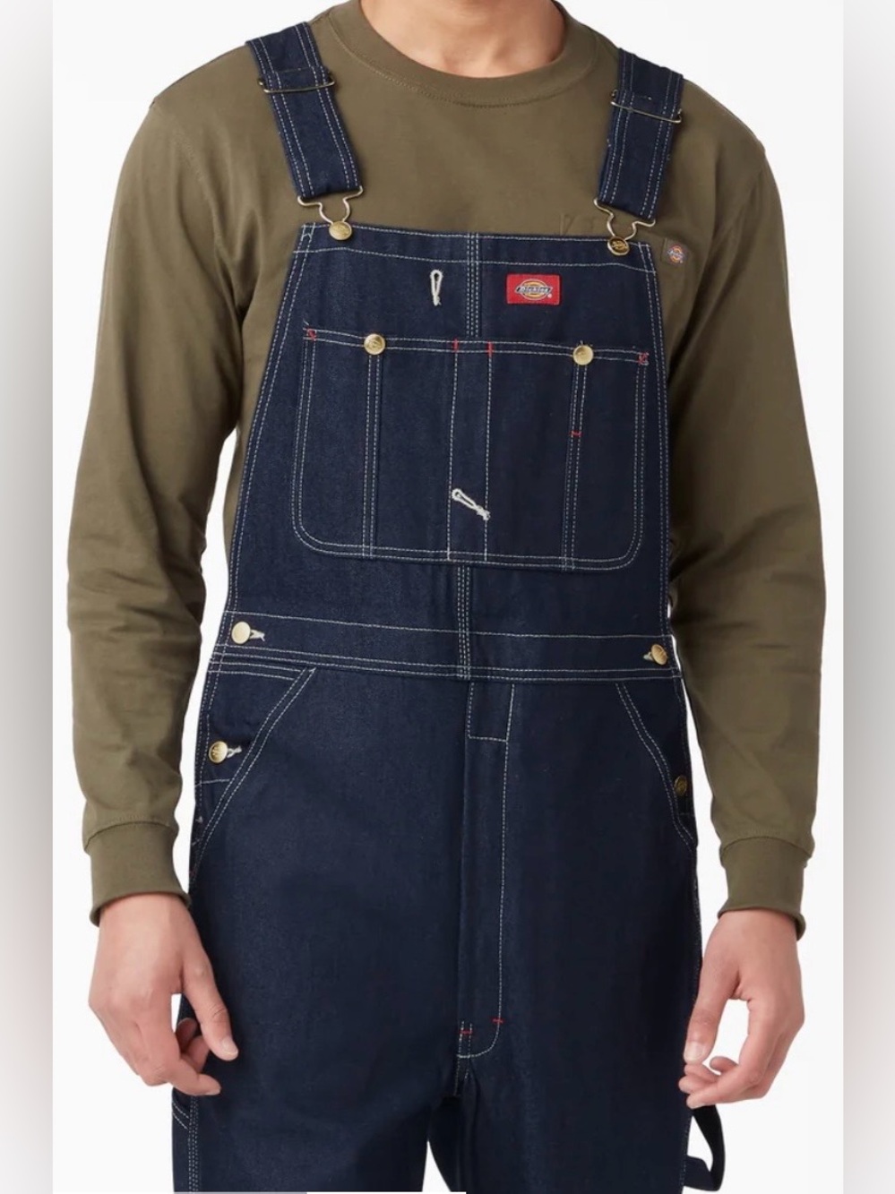 Dickies Dark Blue Denim Straight Overalls